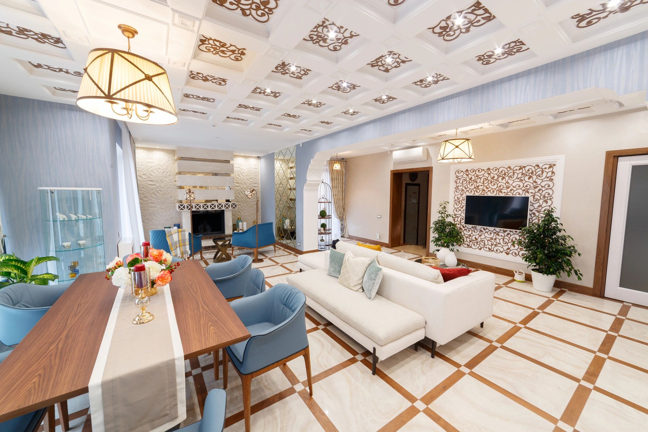 Premium interior space representing smart automation and user comfort